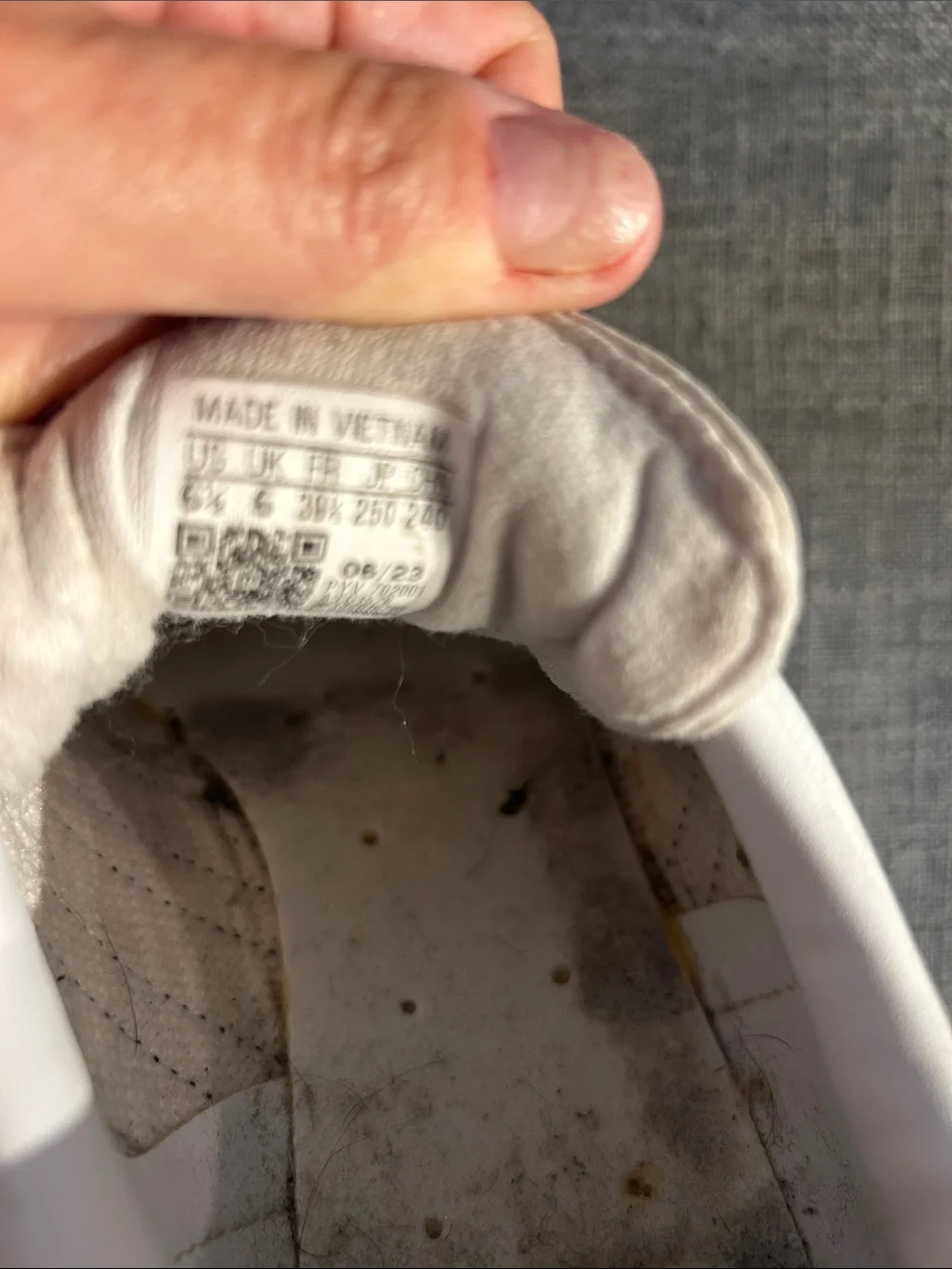 adidas White Sneakers with Black Three-Stripes